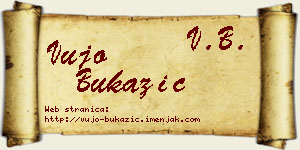 Vujo Bukazić vizit kartica